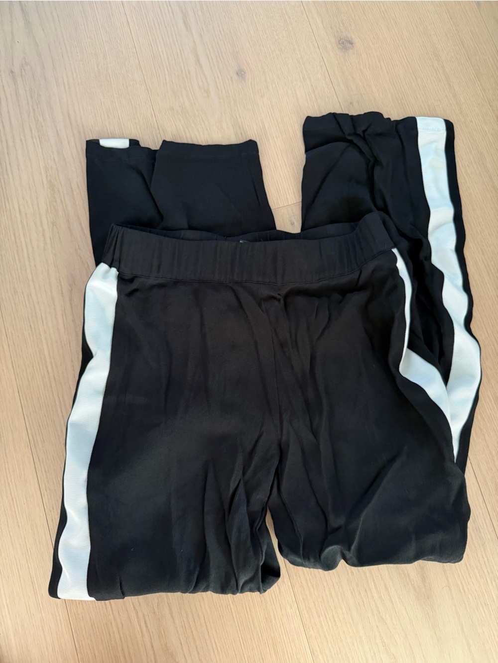 Alexis Black Pants with White Logo Tag